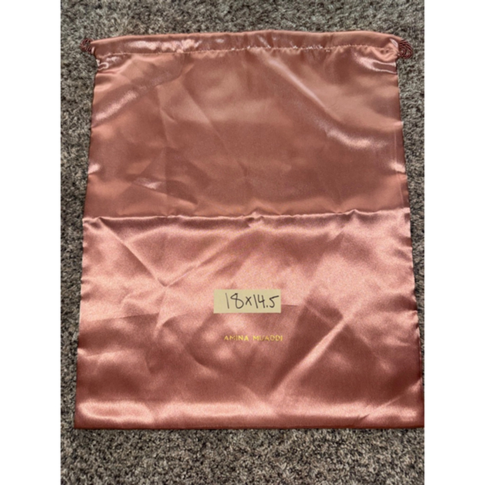 Amina Muaddi Rose Gold Gold One Size Luxury Storage Dust Bag